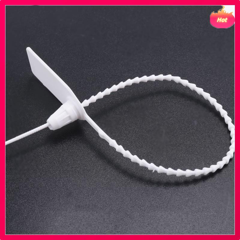100 Piece Plastic Tamper Seals Numbered Zip Ties Tags For Fire Extinguisher,Shipping,250Mm A