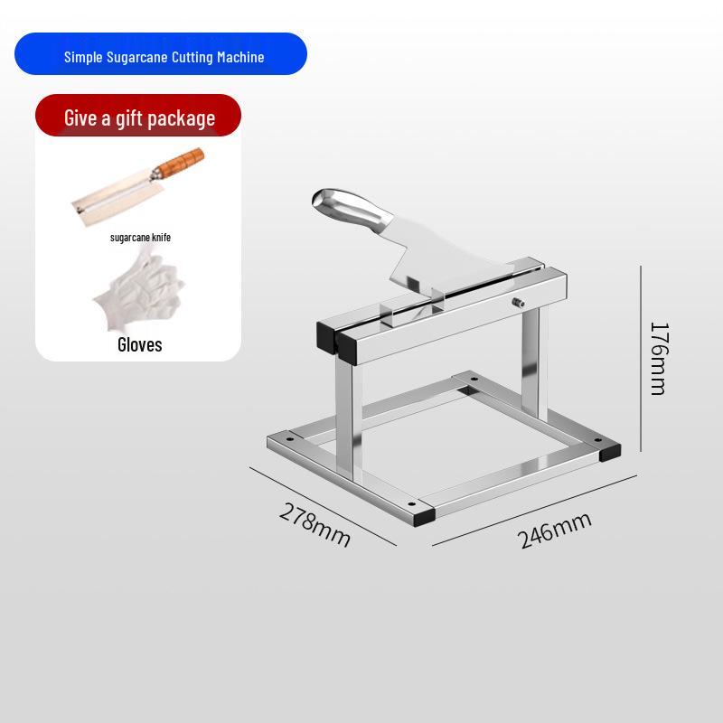 Stainless Steel Sugarcane Chopper and Crushing Knife Holder - Blue
