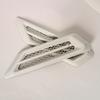2pcs Plastic Chrome Car SUV Air Flow Fender Side Vent Decor Stickers Accessory