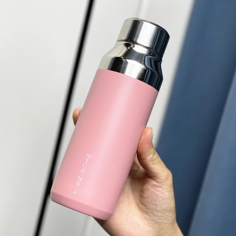 Compact Thermal Cup Exquisite Insulated Cup Mirror Cover Stainless Steel Cup Outdoor Sports