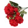 9 head Vase Wedding Home Ornament Silk Peony  Rose bouquet Party Decoration  Artificial Flowers