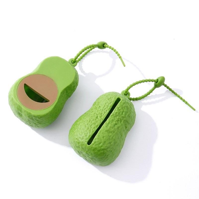 Pet Poop Bag Holder Waterproof Avocado Shape Dog Poop Bag Dispenser Outdoor Walking Poop Bag Dispenser for Dog Training