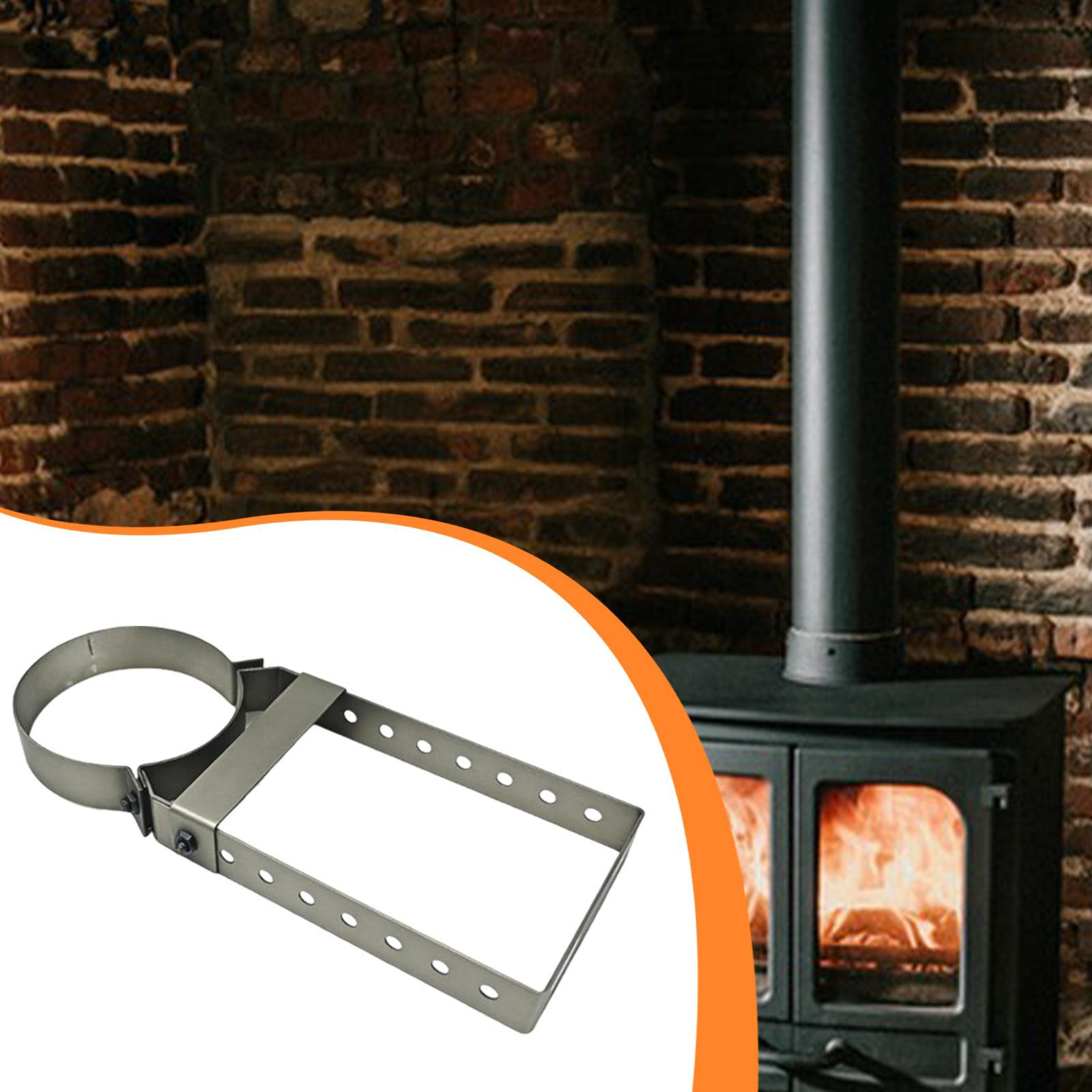 Chimney Pipe Bracket Holder Adjustable Accessories Household Heat Resistant Portable Diameter 15cm