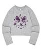 VIDEO JOCKEY Kitty Kitty Ls T-Shirt [Melange Gray]