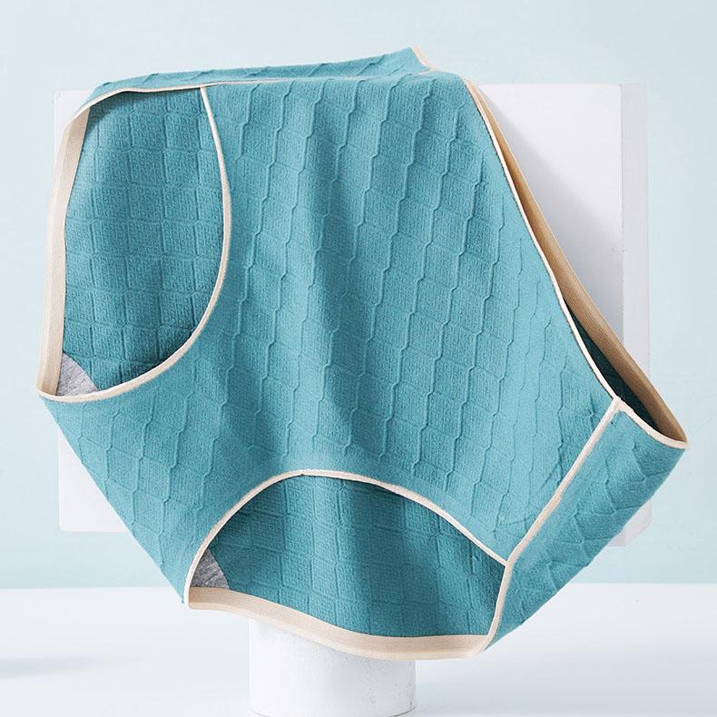 4 Teile/satz Süße Mädchen Einfarbig Slips Bequeme Atmungsaktive Baumwolle Nahtlose Hohe Taille Höschen Große Größe Casual Unterhosen