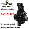 TEKTRO MD-M300 Bicycle Disc Brake Mountain Bike Mechanical Brake Clamp Wire Control Cable Pull Disc Aluminum Alloy Accessories