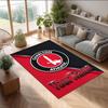 Charlton Athletic Printed Crystal Velvet Rug Non‑Slip Crystal Velvet Carpet For Sofa Bedroom Indoor Home Decoration