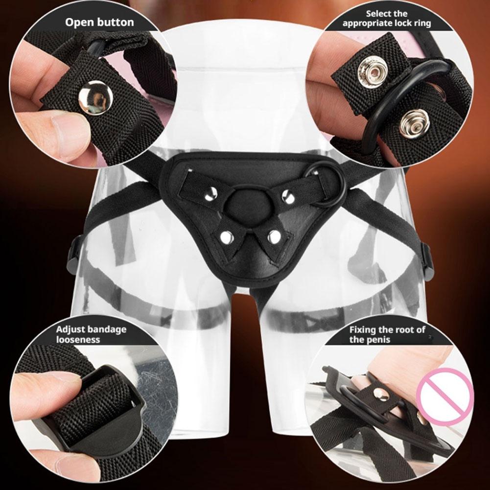 Wearable Strapon Penis Pants Adult Underwear Leather Panties Strap On Dildos Hardness Sex Toys For Women And Men Erotic Products