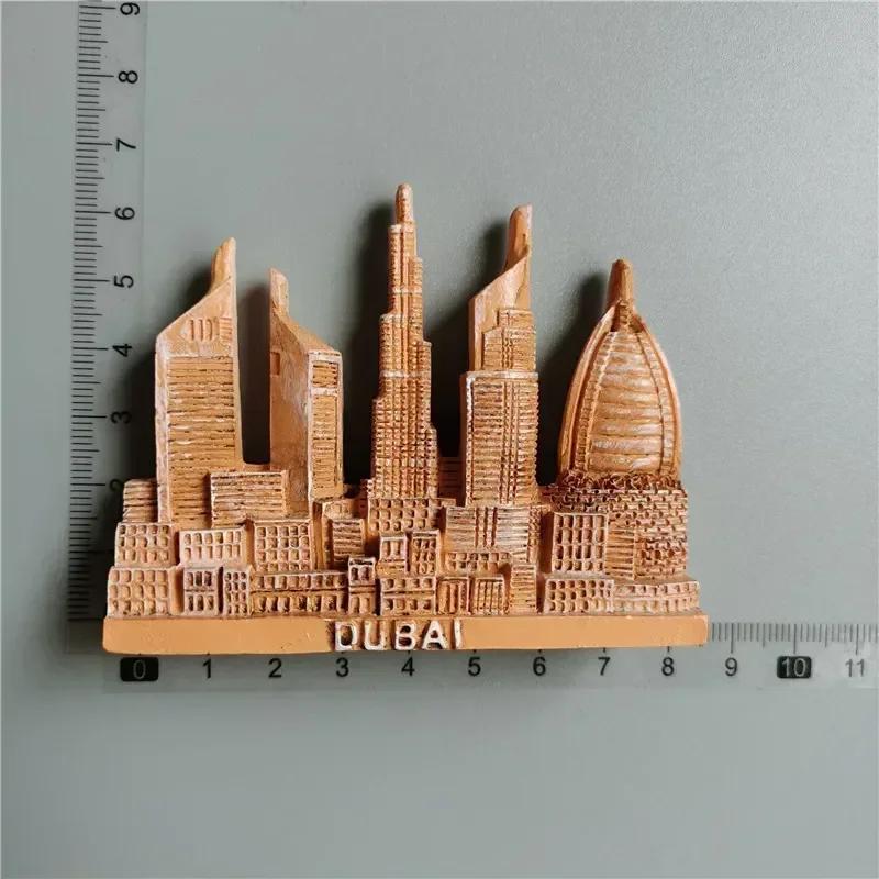 Dubai Turistic Suveniruri Magneți de Frigider Turnul Khalifa Arabia Saudită Frigider Magnet Comemorativ Autocolante Home Decoration