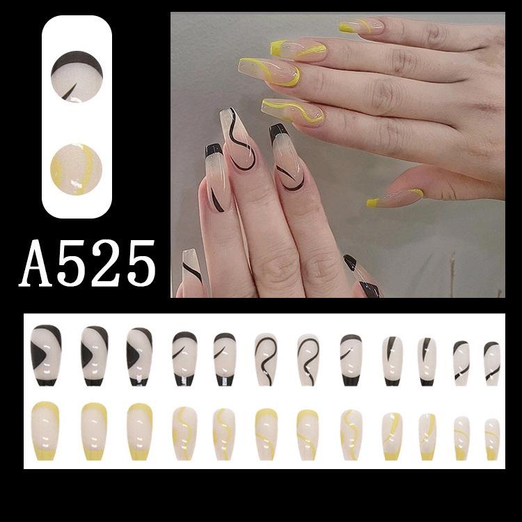Summer Fresh French Line Cool Style Detachable Nail Art Tips