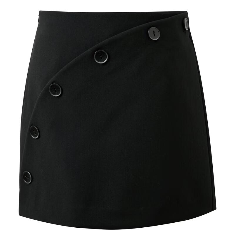 Sancai High-Waist A-Line Short Skirt