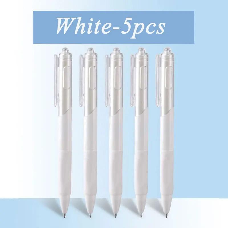 5 pcs gel pen ins smooth press 0.5mm black pen ballpoint pens school supplies stationery