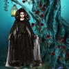 Adult Halloween Costume Witch Cape Black Cloak Cosplay Party