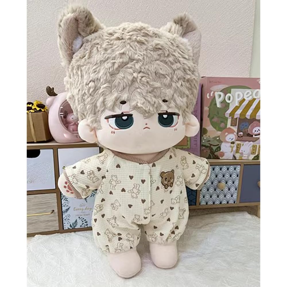 niannyyhouse 40cm Plush Toy with Crawling Bear Cotton Accessories Clothes, Bodysuit, Dress-Up, Doll,