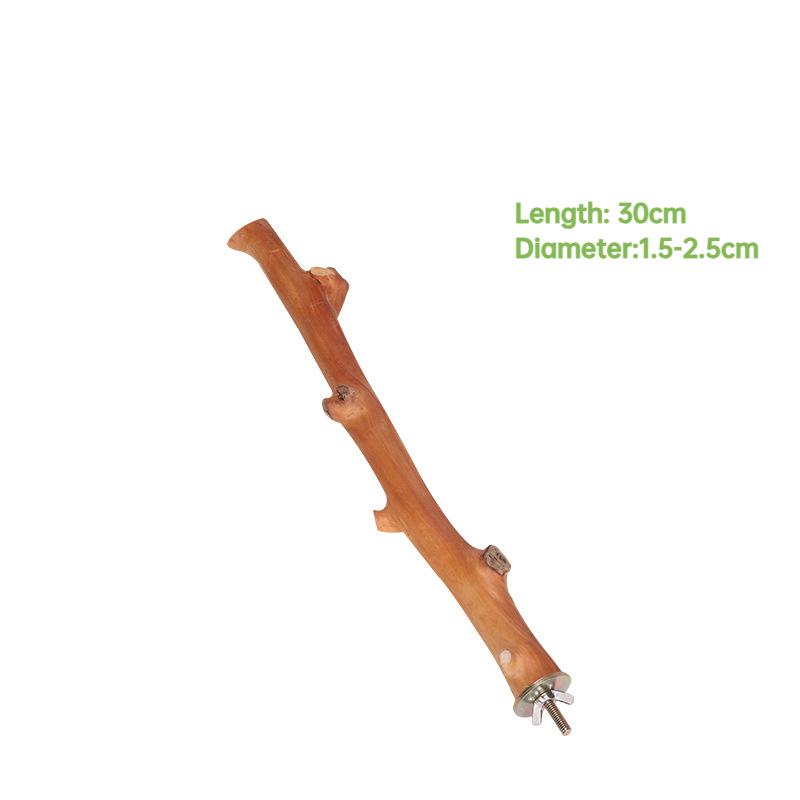 Natural Parrot Stand Tree Stick Birds Perch Paw Grinding Fork Parakeet Climbing Bird Standing Branches Toys Birdcage Accessories