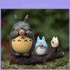Meu Vizinho Totoro Personagem de Anime Menina Gato Soprando Xun Mini Modelo Decoração DIY Para Presentear