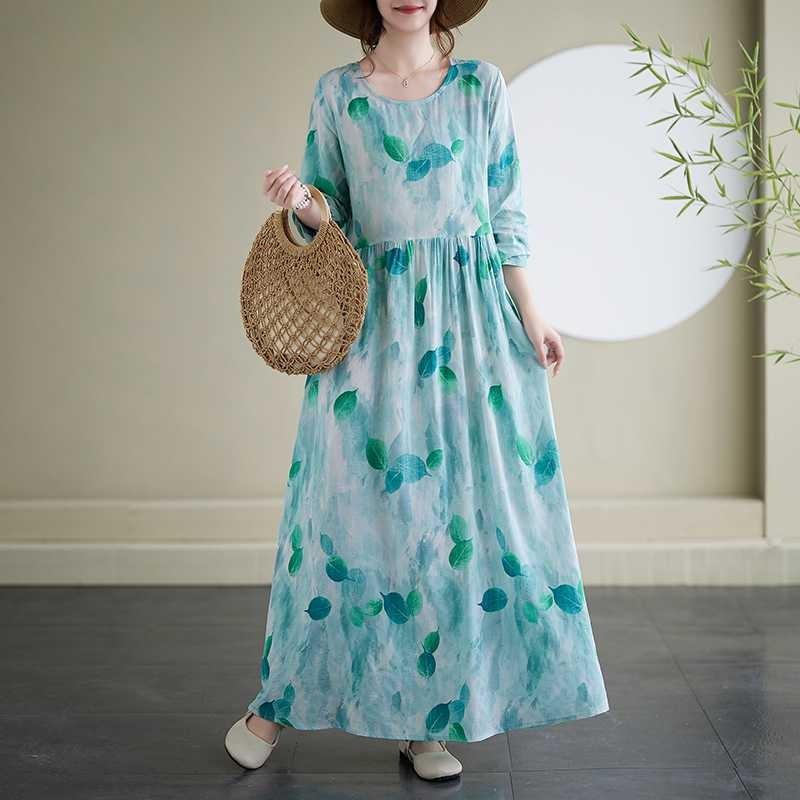 Actual 2025 Early Fall New Floral Dresses