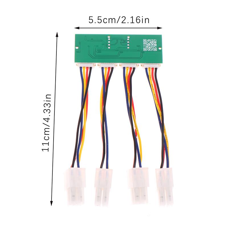 12V 4-in-1 Square 4Pin Fan Simulator Emulator Special For Antminer S21 S19kpro T21 KS5 KS5pro Fan Spoofer Dummer