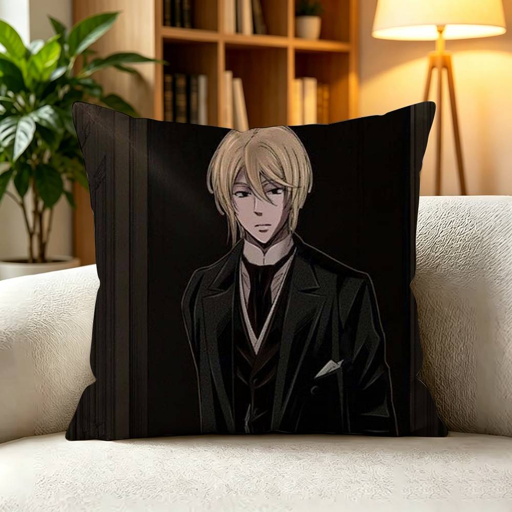 W-William James Moriarty Moriarty the Patriot Square Double-Sided printed Pillow Case Bedroom Bedside Pillow Sofa Cushion Cover