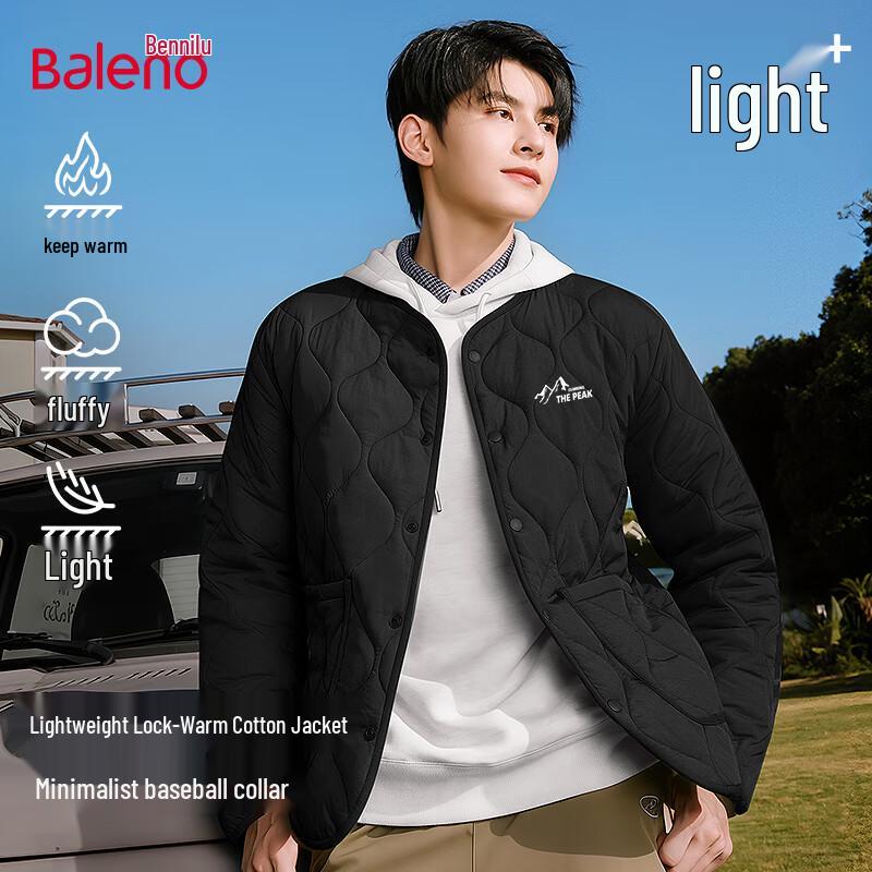

Baleno Men s Warm Padded Jacket with Baseball Collar 2XL