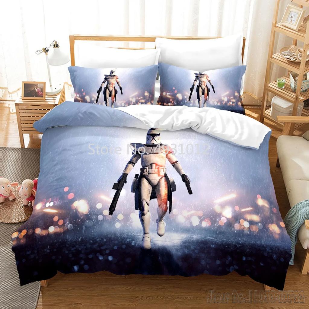 Anime 3D Printed Black Warrior Bedding Set Baby Duvet Cover Sets Bedclothes Twin Single King Kids Adult Gift