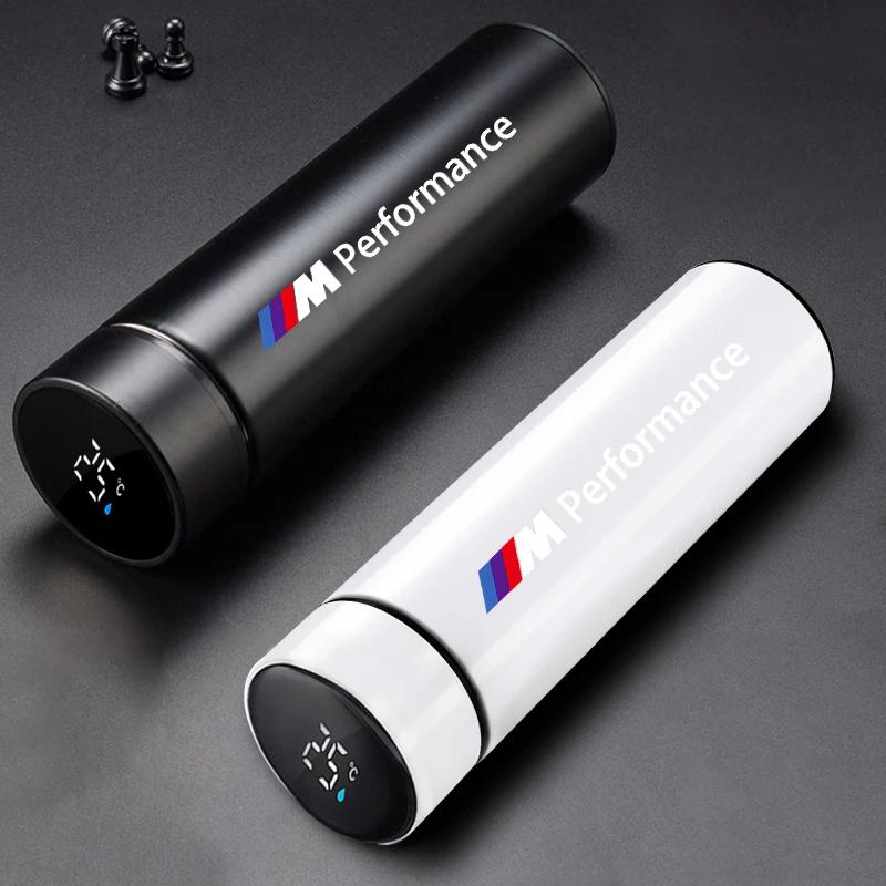 500ML Stainless Steel Intelligent Temperature Display LED Thermos Cup For BMW M Power Performance F10 F31 E36 E39 E87 E90 X3 X5