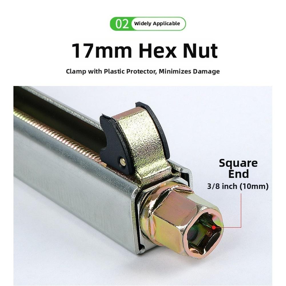 Motorcycle Suspension Spring Compressor Tool Heavy Duty 45 Steel Manual with 17mm Hex Nut and 3 8 Inch Square Drive China Mainland