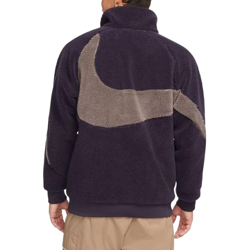 Nike Big Swoosh Reversible Boa Jacket Asia Sizing Cave Purple BQ6546-540