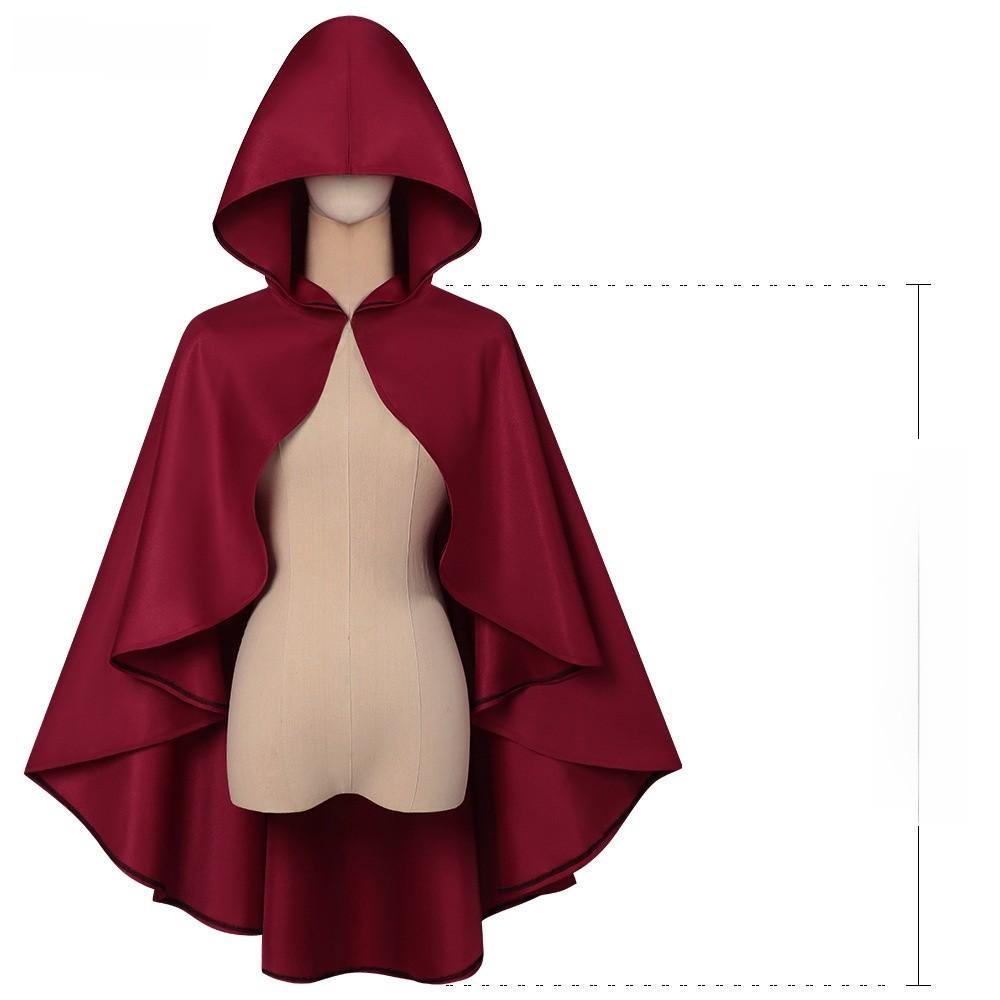Halloween Vintage Umhang Aus Polyesterstoff Mittelalterliches Cape Für Bühnenauftritte