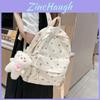Flower Pattern Student Leisure Backpack For Daily Use