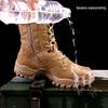 Lvdun Men's Wool-Lined High-Top Combat Boots