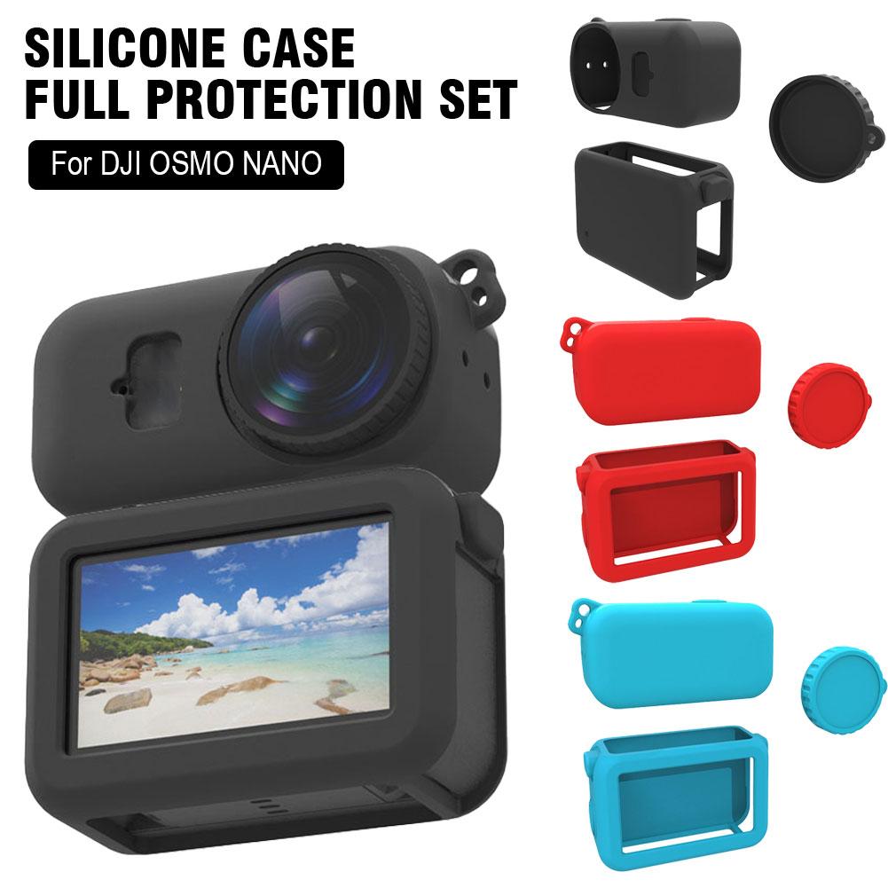 Silicone Case Full Protection Set For DJI OSMO NANO Body Protective Cover Scratch Case Camera Accessories nero
