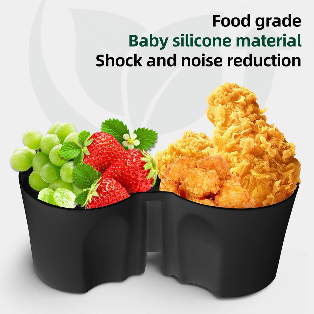 FDAIUN Car Cup Holder Coaster Mat Silicone Pad Fits Tesla Model Y Juniper Tesla Model 3 2025 Rubber Mat Vibration Reduction Silica Gel Custom Interior