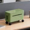 Cord Management Box Wire Storage with Wheels Tabletop Charger Cord Storage for Home Office Dormitory Gaming Setup TV Stand