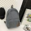 Schoolbag Lazy wind schoolbag female Korean version washed canvas high school college student junior high school student Japanese large capacity ins 