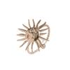 Bohemian Gold Smiley Sun Stainless Steel Geometric Design Ring for Women