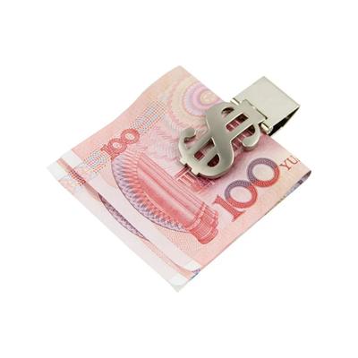 Clip de Dinero Delgado Creativo Diseño de Dólar Acero Inoxidable Clip para Billetes Metal Soporte para Dinero Clip Hombres