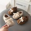 2026 Spring Korean Style Bow Princess Shoes for Girls, Ages 1-3 - Non-slip, Wear-resistant Toddler Shoes