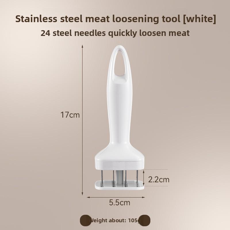 

Stainless Steel Automatic Rebound Hammer Meat Loosening Needle, Household Kitchen Steak Broken Tendon Beef Chicken Flavor Piercer