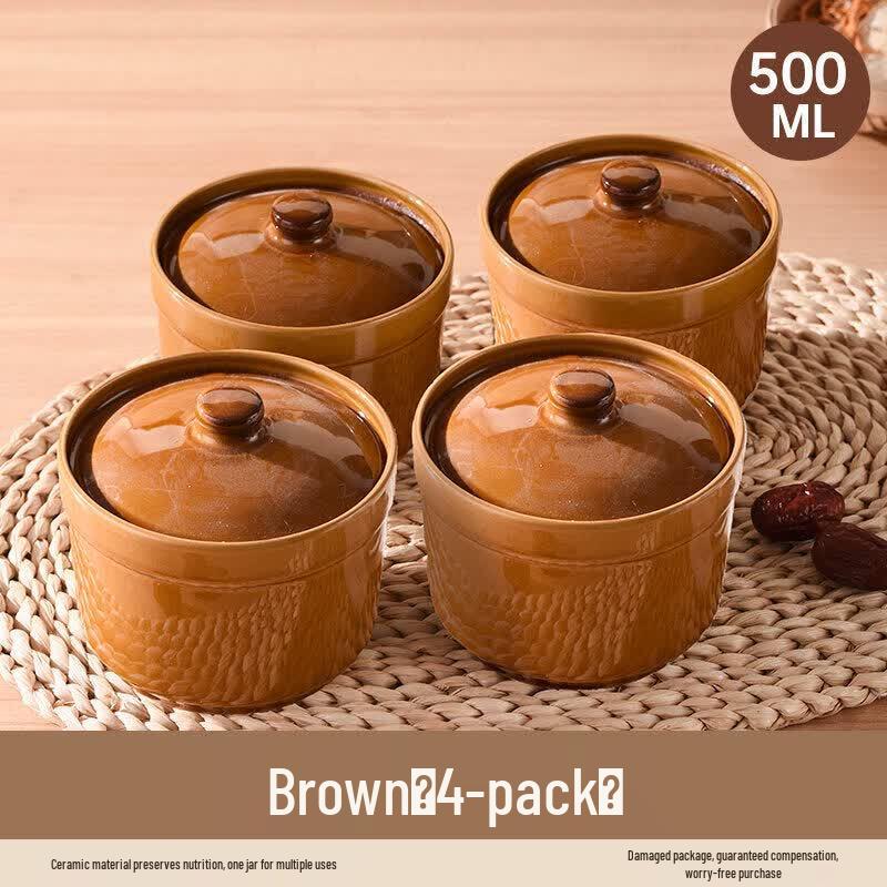 Qiwei Ceramic Double Boiler Stew Pot