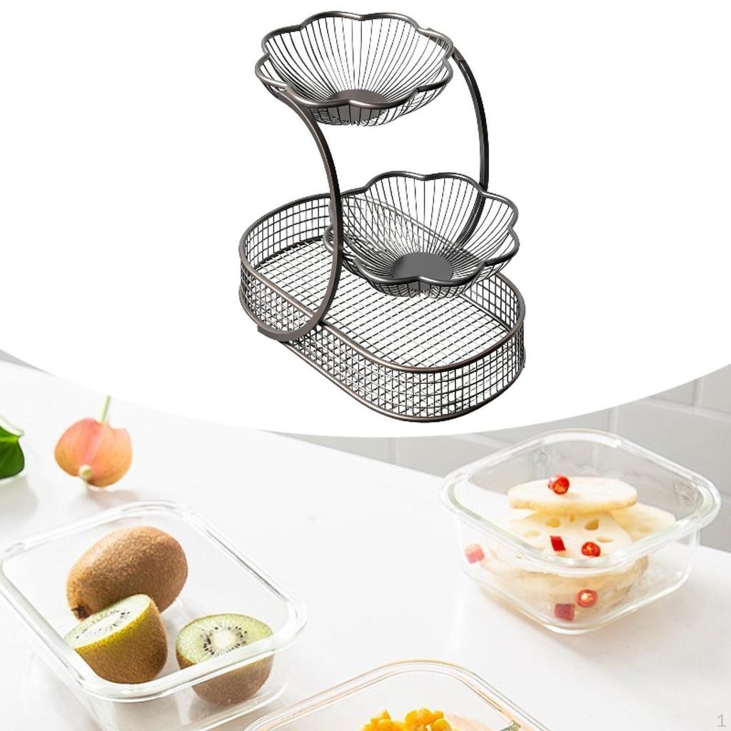 Metall-Obstkorb für Küchenarbeitsplatten, Obst und Gemüse, Ideal für Esstische