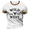 Tricou Vintage pentru bărbați Yellowstone Tricou cu imprimeu grafic Top la modă de vară Tricou cu decolteu Pulover Harajuku Îmbrăcăminte supradimensionată pentru bărbați