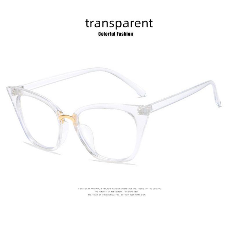 

Anti Blue Light Hyperopia Eyeglasses Women s Metal Material Glasses Frame Cat Eye Finished Prescription Lenses Eyewear Computer Photochromic Lens 1.75