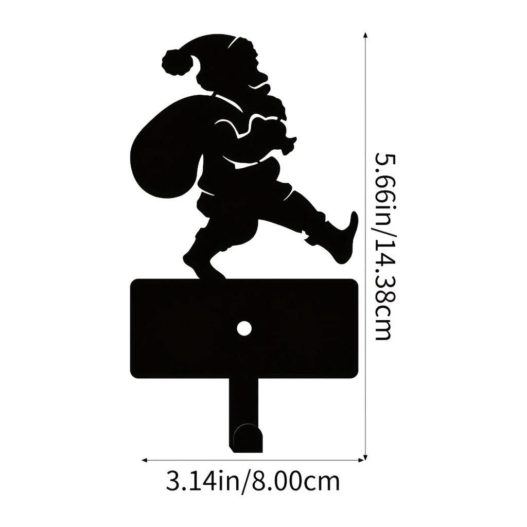 

Металлический крючок для рюкзака Санта-Клауса и крючок для подвешивания ремня | Настенное украшение на Рождество | Праздничный декор для праздников и фестивалей M бронзовый