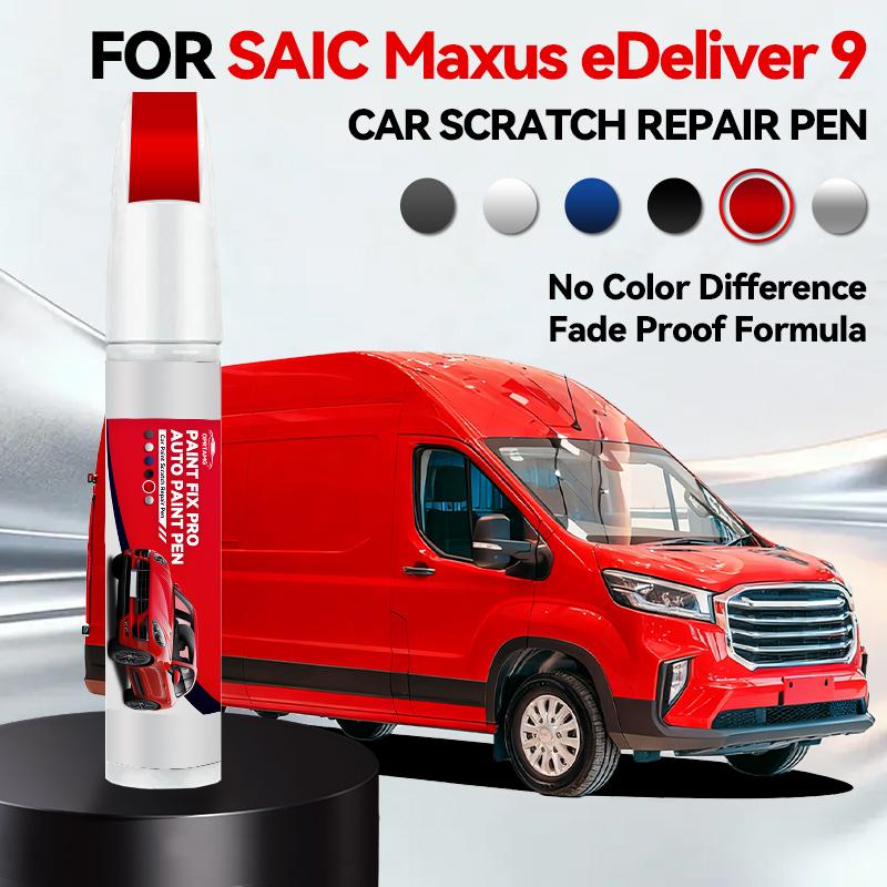 Paint Repair Pen Touch Up Scratch Remover DIY Auto Accessories For SAIC MAXUS EDeliver 9 Aurora Silver Black Blanc White Blue