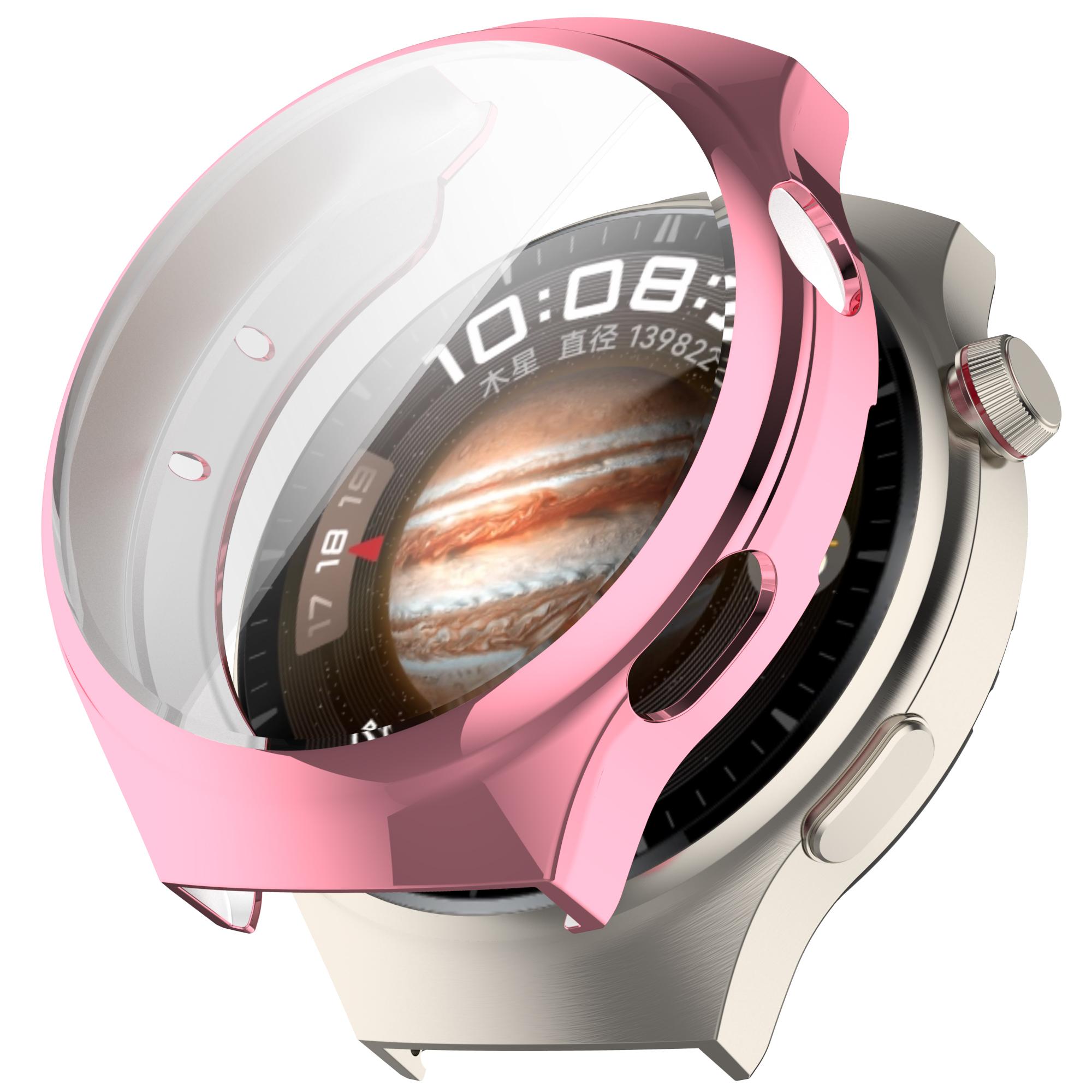

Для Huawei Watch 4 Pro TPU Чохол для годинника Повний захисний чохол Electroplate Pink