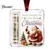 Gift Card Holder for Christmas Tree Cash Ornament, Clear Acrylic Money Holder, Holiday Xmas Hanging Decoration, Funny Ways to Christmas, Birthday