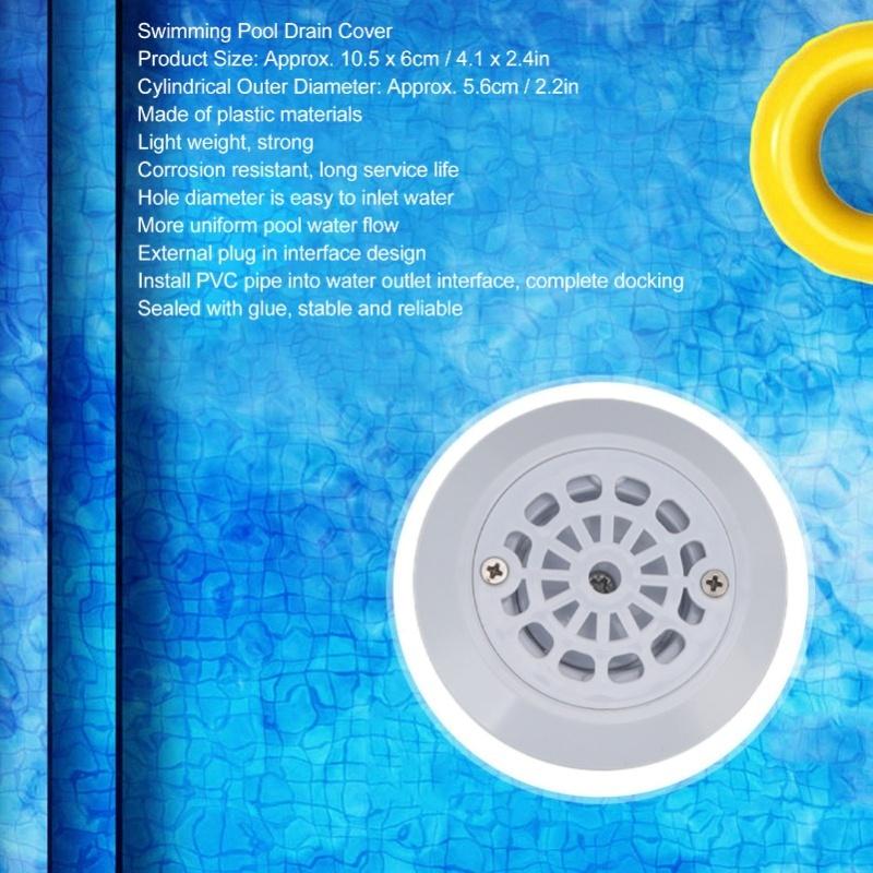 Yüzme Havuzu Drenaj Kapağı Su Yer Gideri Girişi Ayarlanabilir Akış Parçaları Aksesuarlar