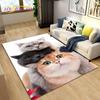 3D Cartoon Cute Cat Area Koberec,Koberec pro domácí obývací pokoj Dětská ložnice Sofa Rohožka Dekor,Kuchyňská protiskluzová podložka na podlahu