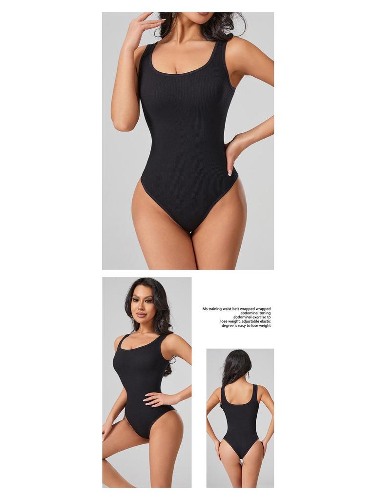 Nahtloser Yoga-Jumpsuit mit Schulterträgern - Körperformender Anzug